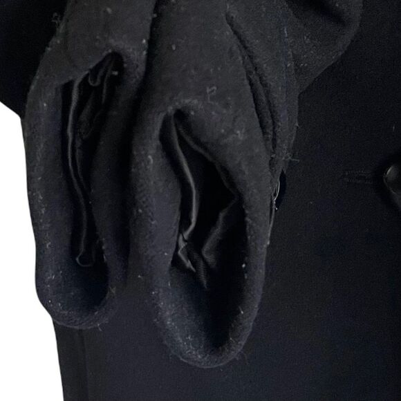 Aritzia Babaton Howell Wool Cashmere Double Breasted Winter Jacket Coat Black XS - Picture 5 of 7
